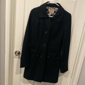 Black wool coat